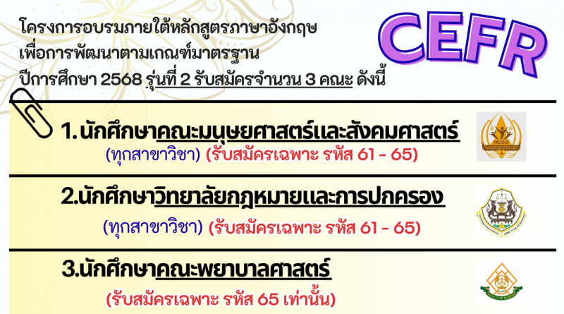 อบรม CEFR
